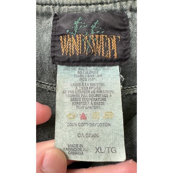 Vintage Windswept Whistler Blackcomb Button Down Shirt Size XL Men’s Green - Picture 3 of 8